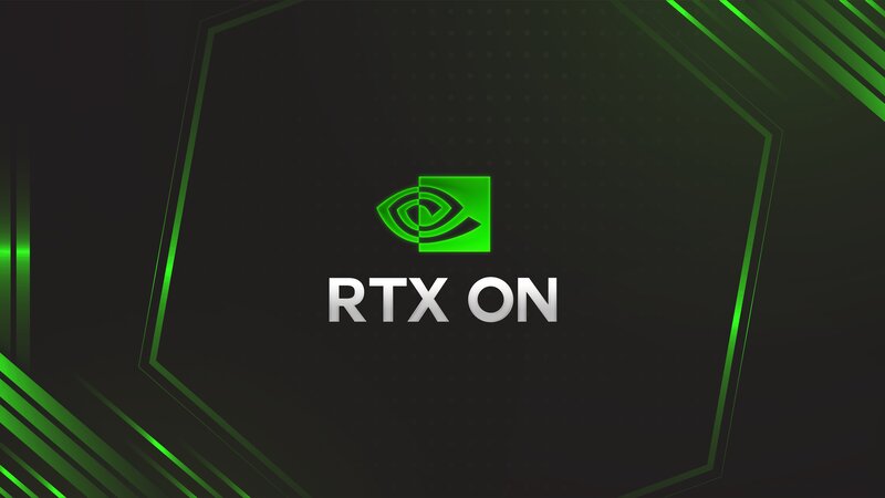 NVIDIA RTX Logo — Black