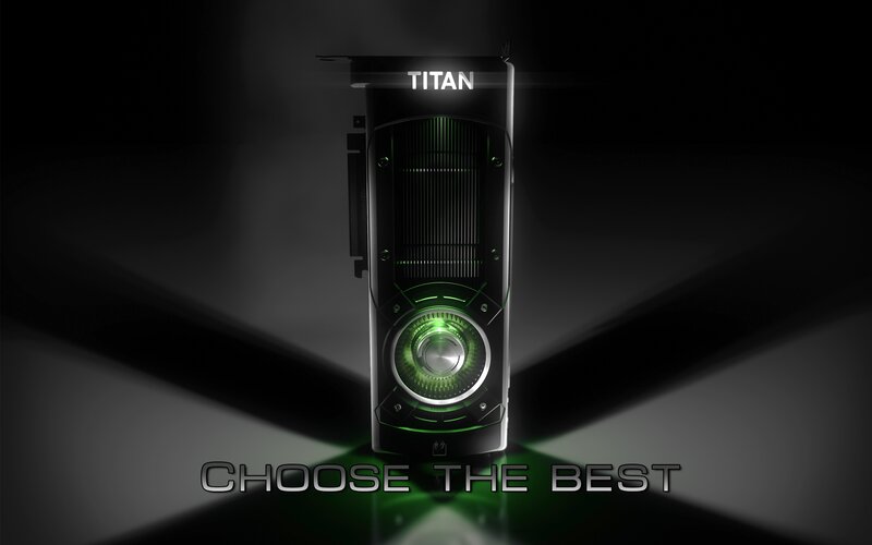 NVIDIA Titan Graphics Card — Black, Dramatic