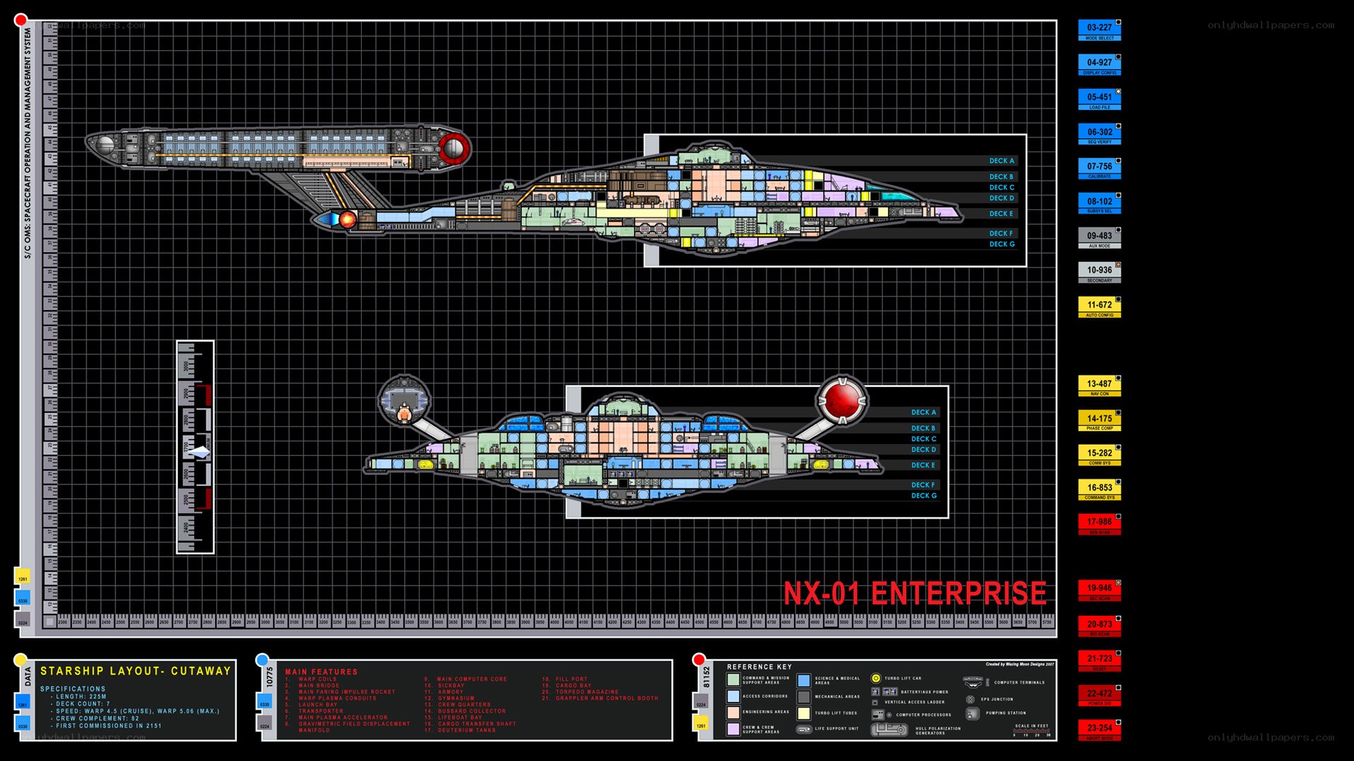 NX-01 Enterprise layout diagram