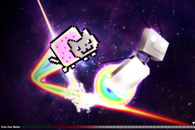 Nyan Cat and Robot