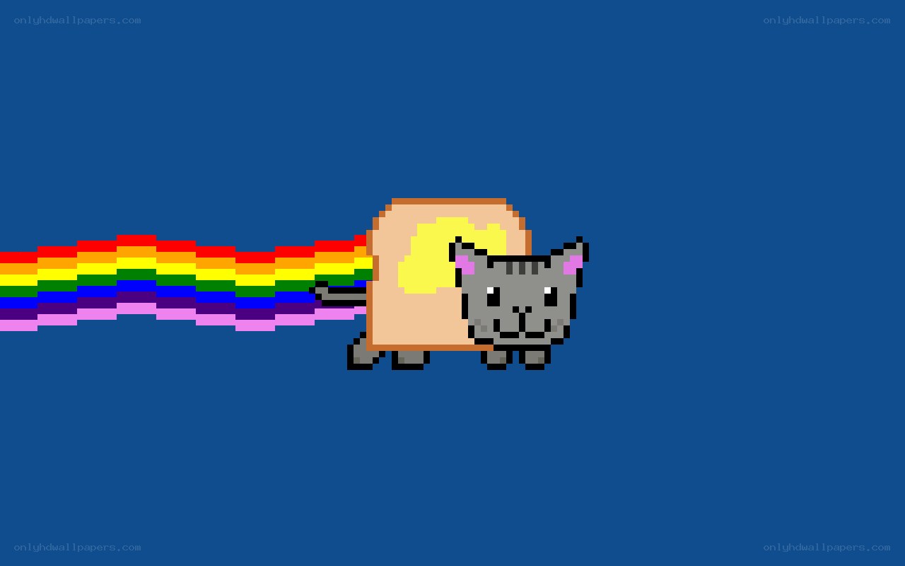 Nyan Cat in flight