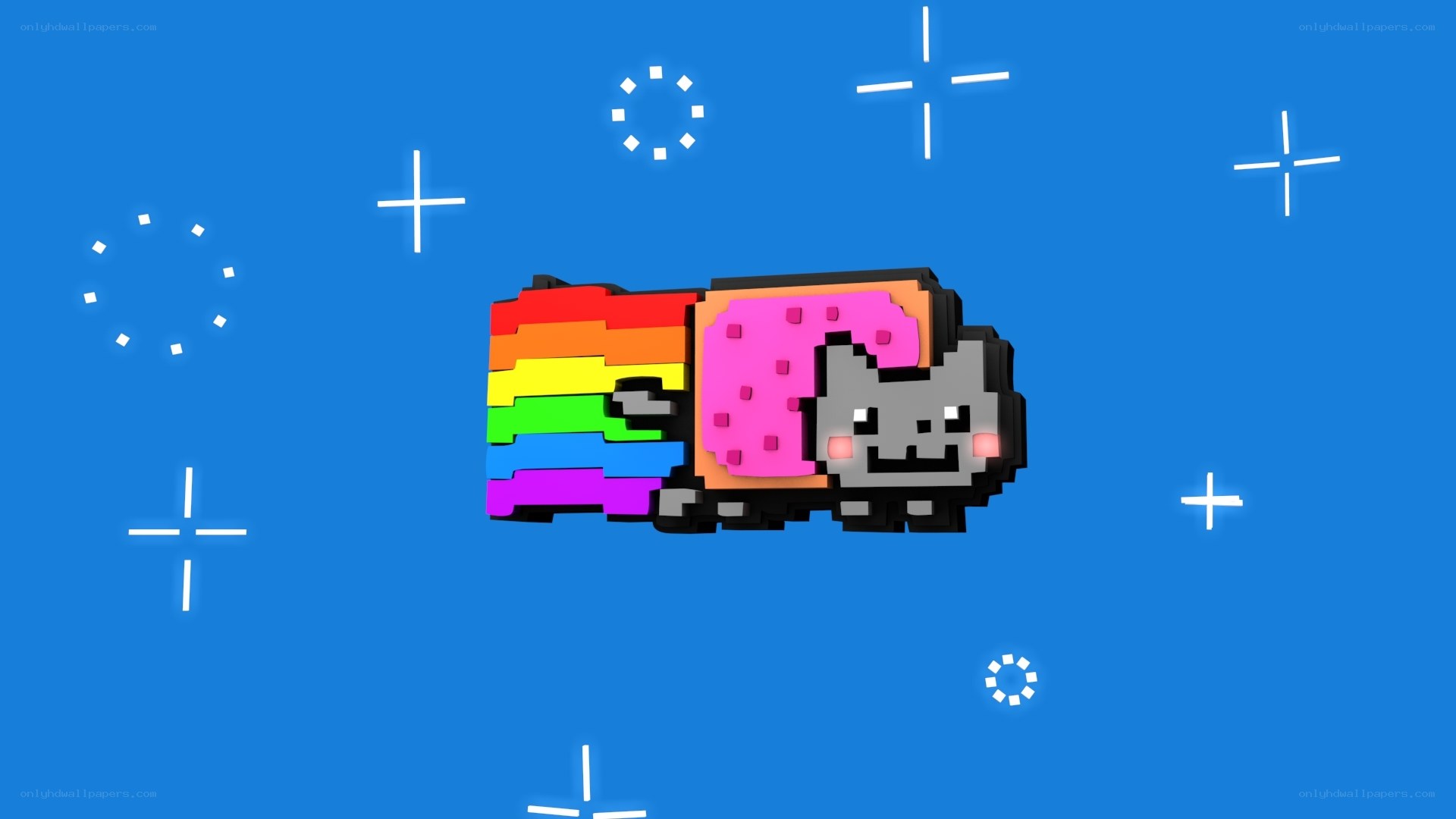 Nyan Cat in pixel art
