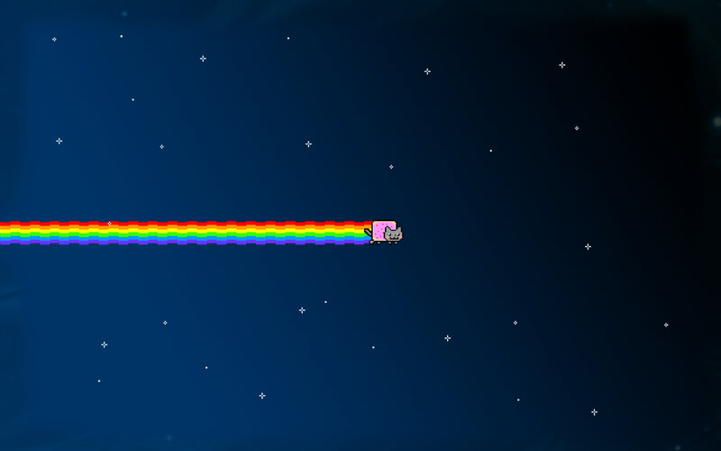 Nyan Cat in space