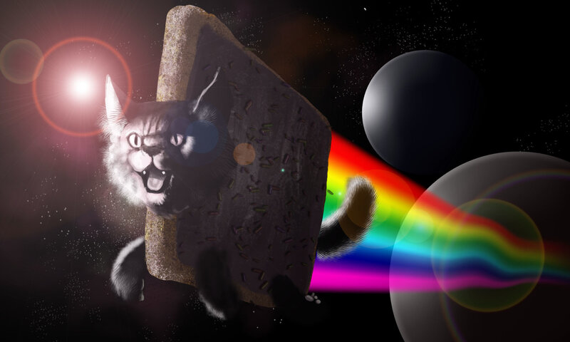 Nyan Cat in space