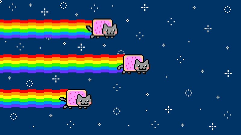 Nyan Cat in space