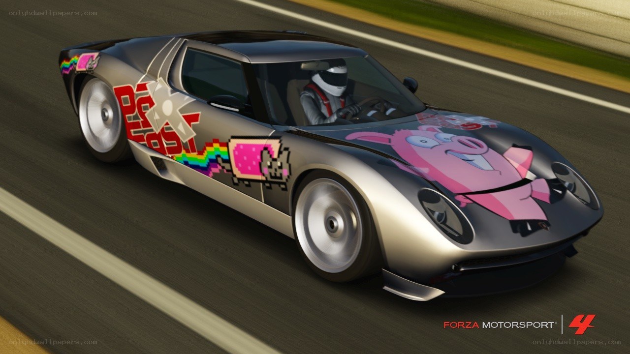 Nyan Cat race car