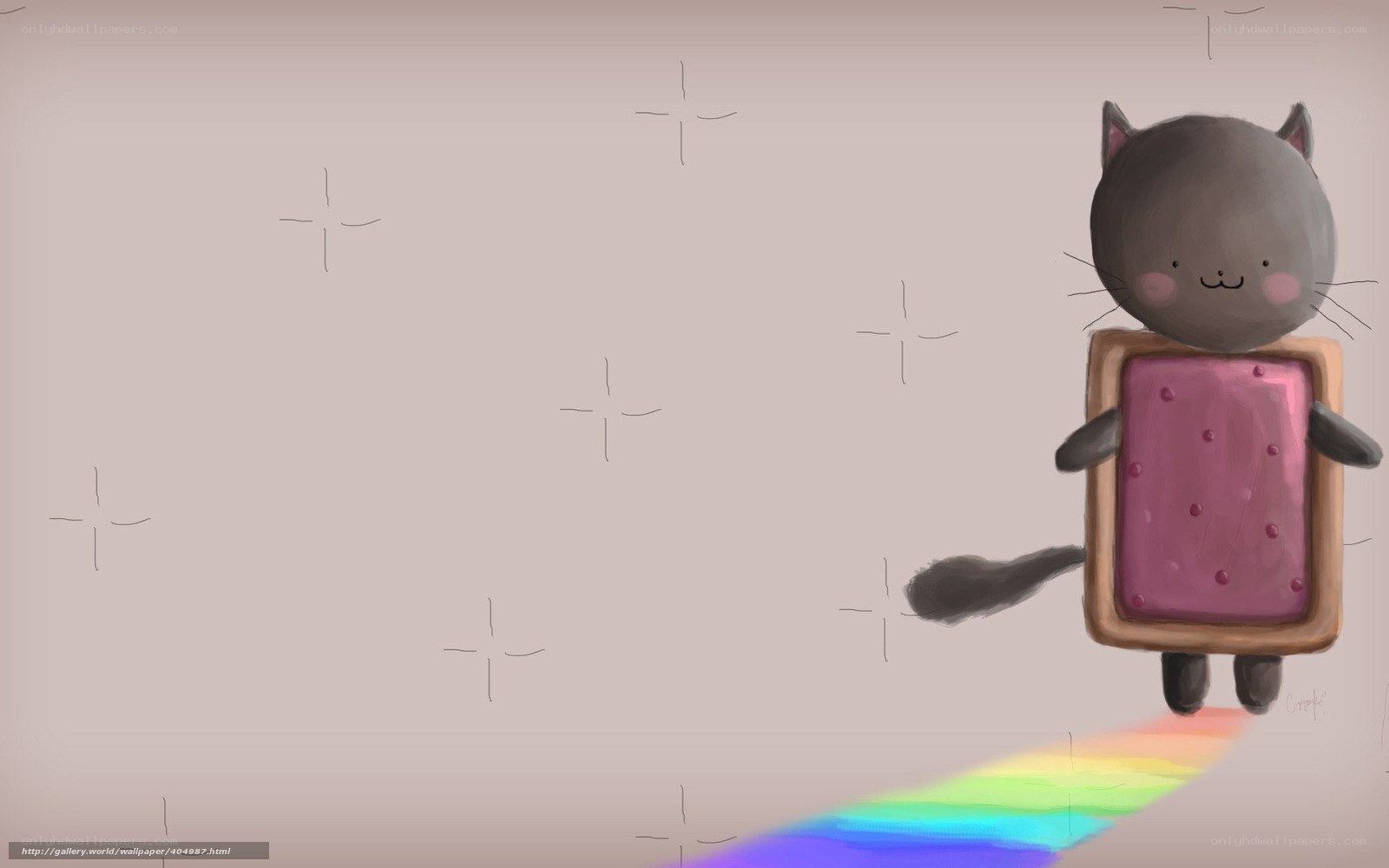 Nyan Cat with rainbow trail