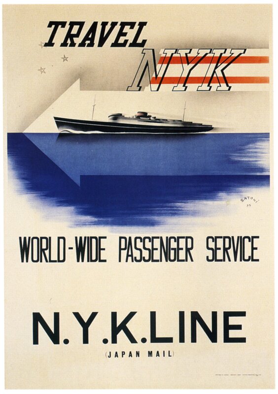 NYK Line Travel Poster