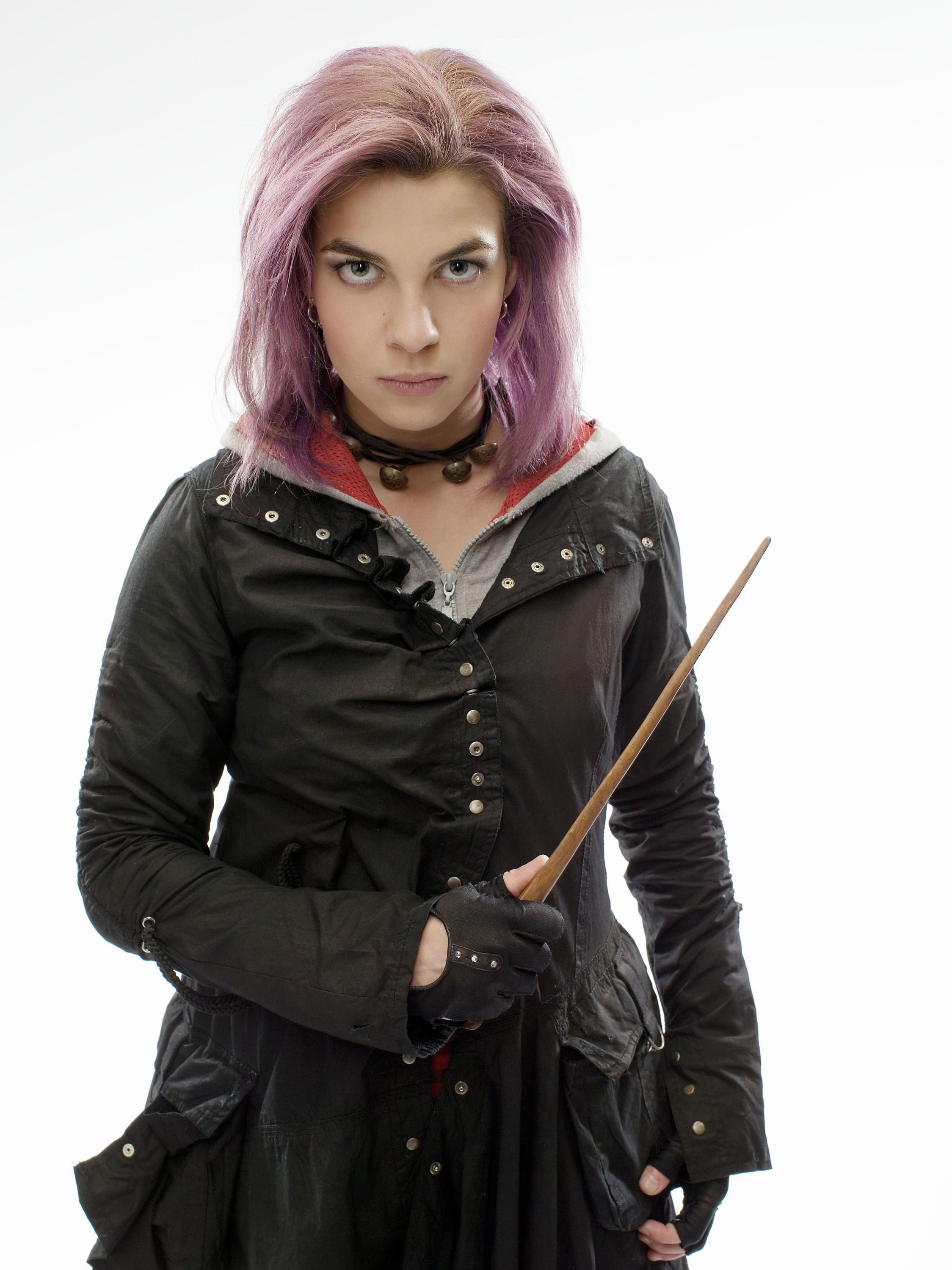 Nymphadora Tonks with wand