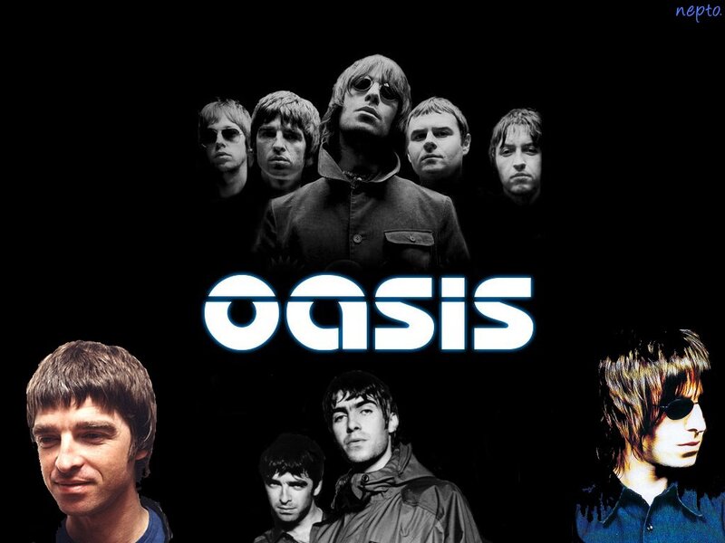 Oasis band collage
