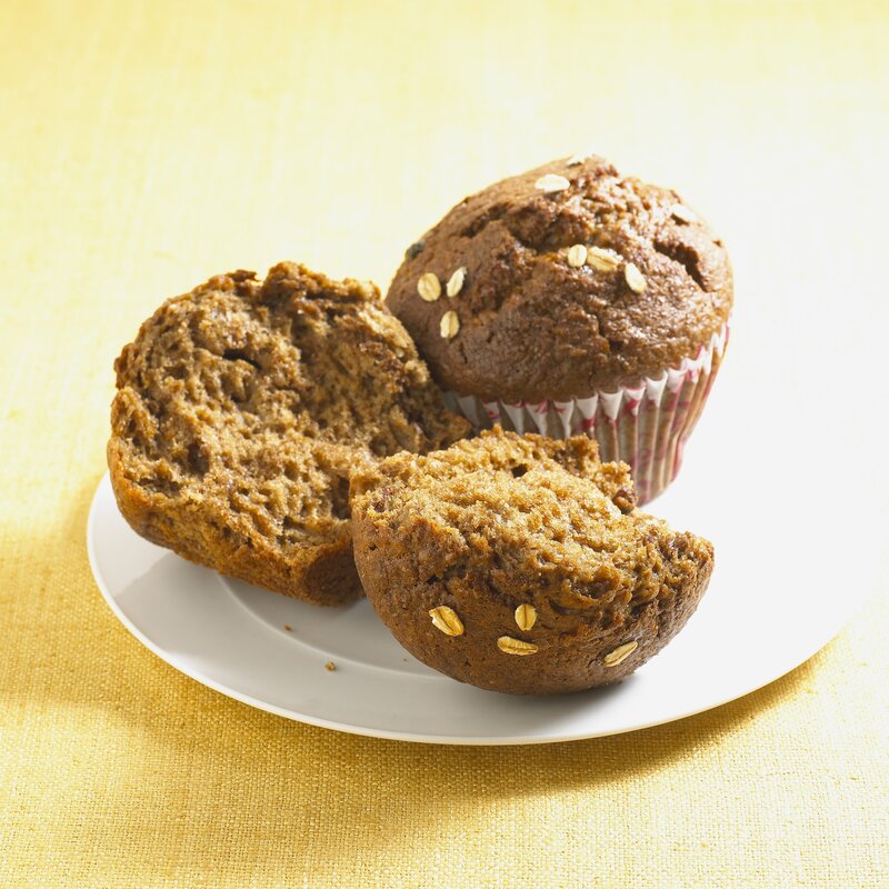 oat muffins on a plate