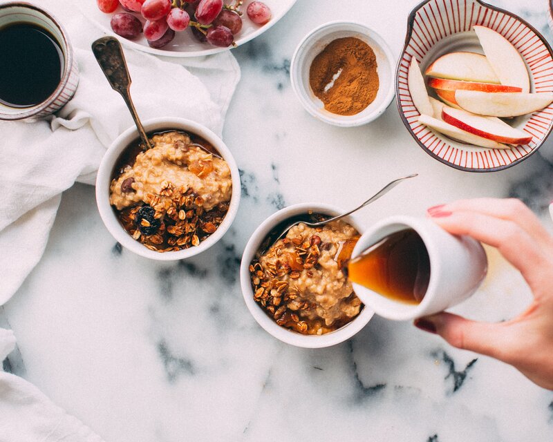 Oatmeal Bowls with Toppings