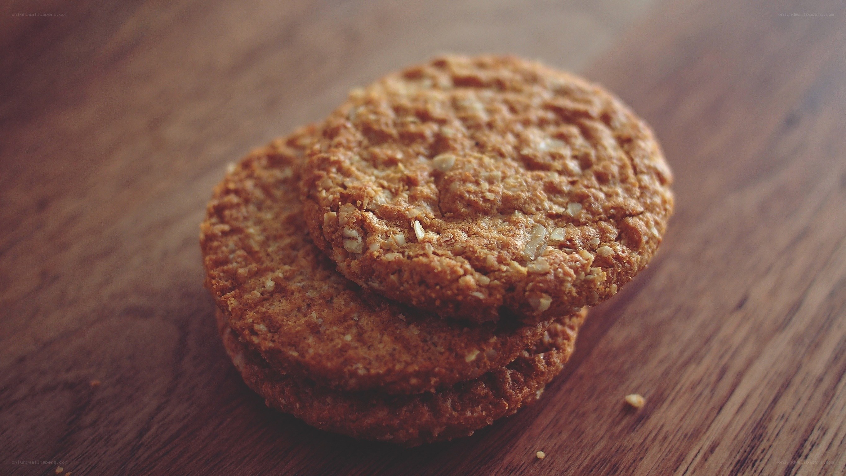oatmeal cookies on wood