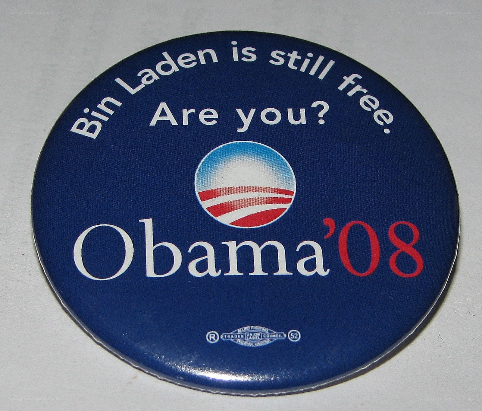 Obama '08 campaign button