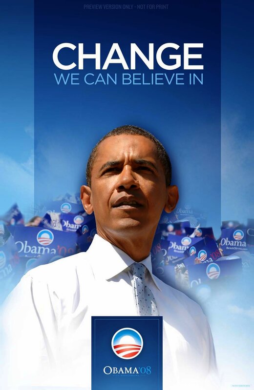Obama '08 campaign poster