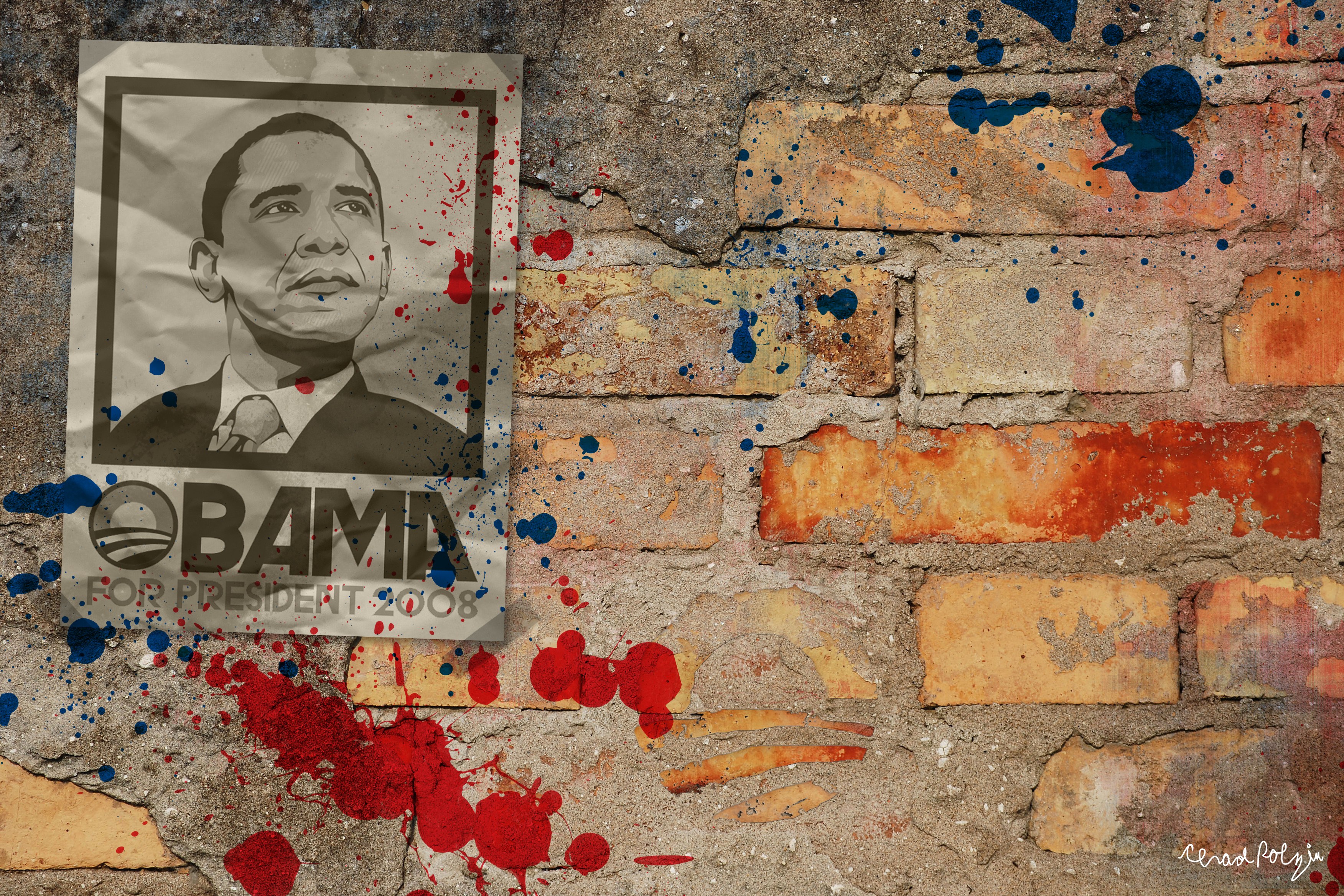 Obama 2008 campaign poster