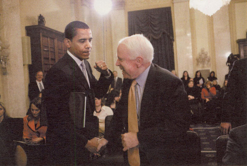 Obama and Biden fist bump
