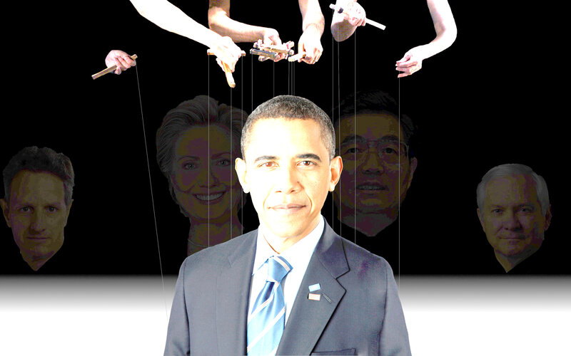 Obama as a puppet