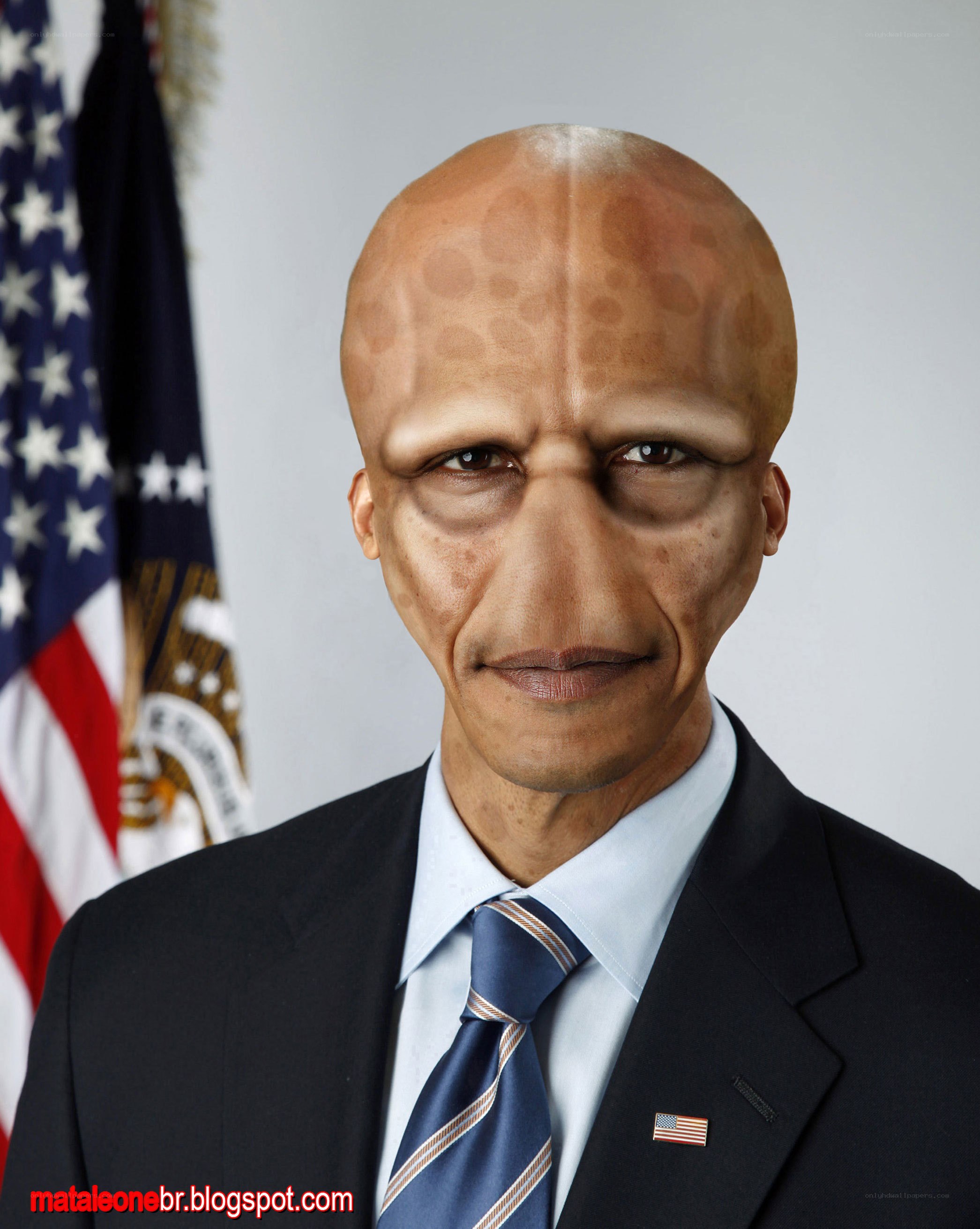 Obama as alien figure