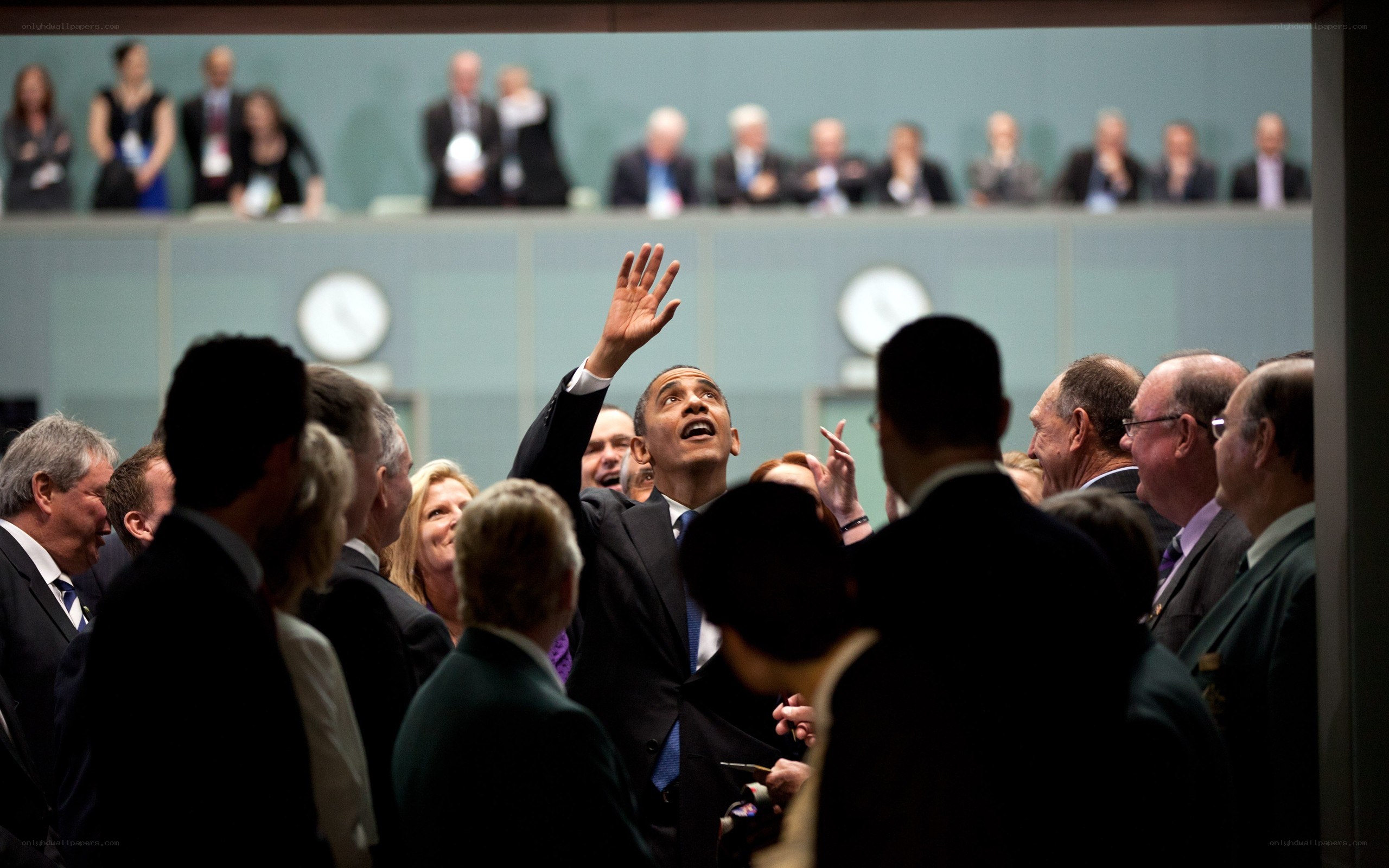 Obama at a press event