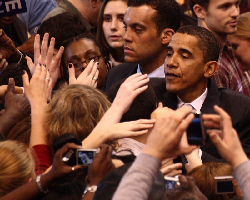 Obama at a public event