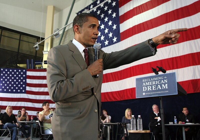 Obama at campaign event