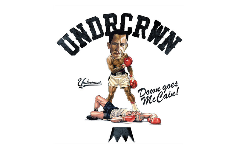 Obama boxing McCain