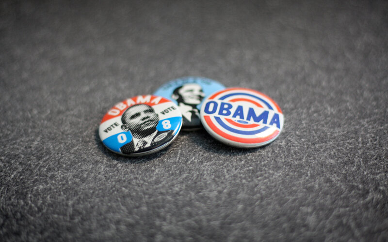 Obama campaign buttons