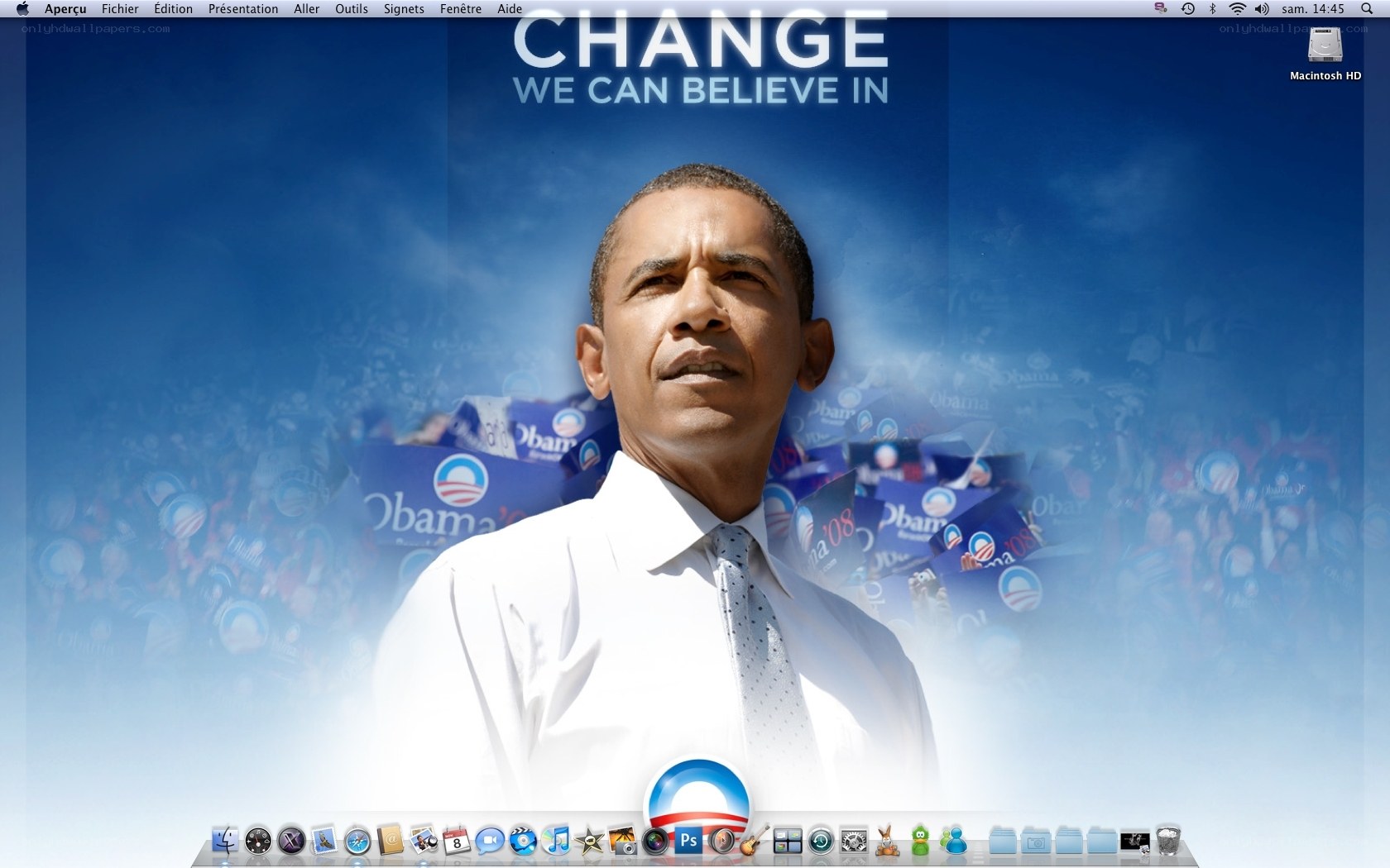 Obama campaign desktop