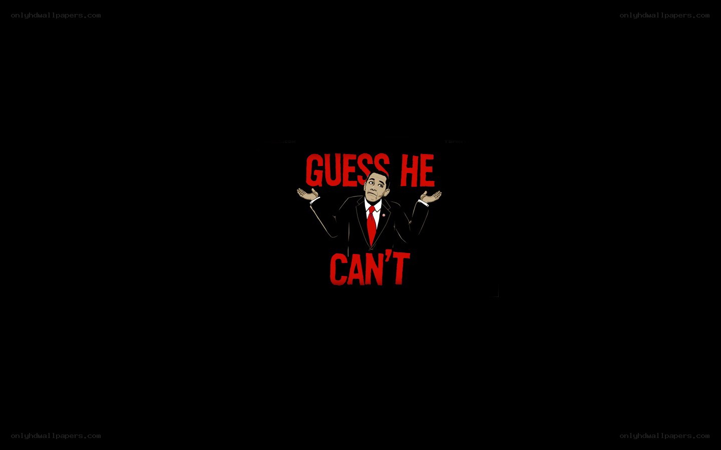 Obama cartoon with text