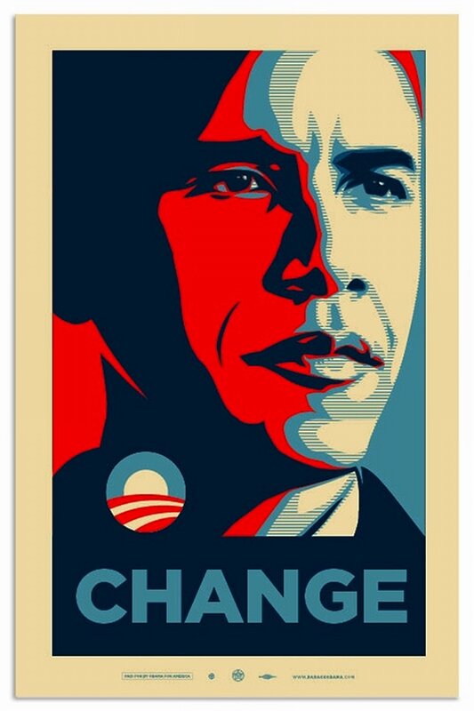 Obama Change Campaign Poster