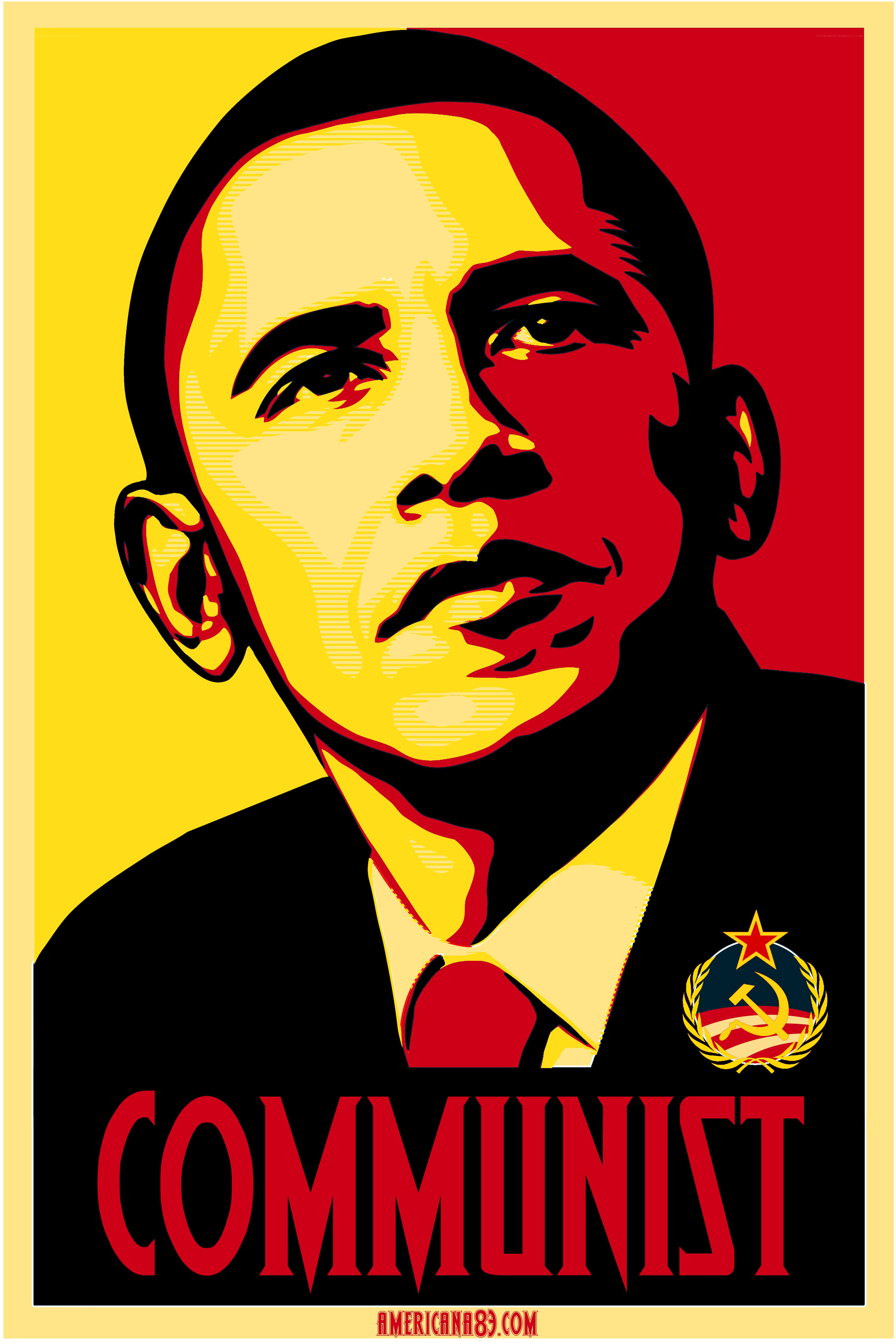 Obama communist propaganda poster