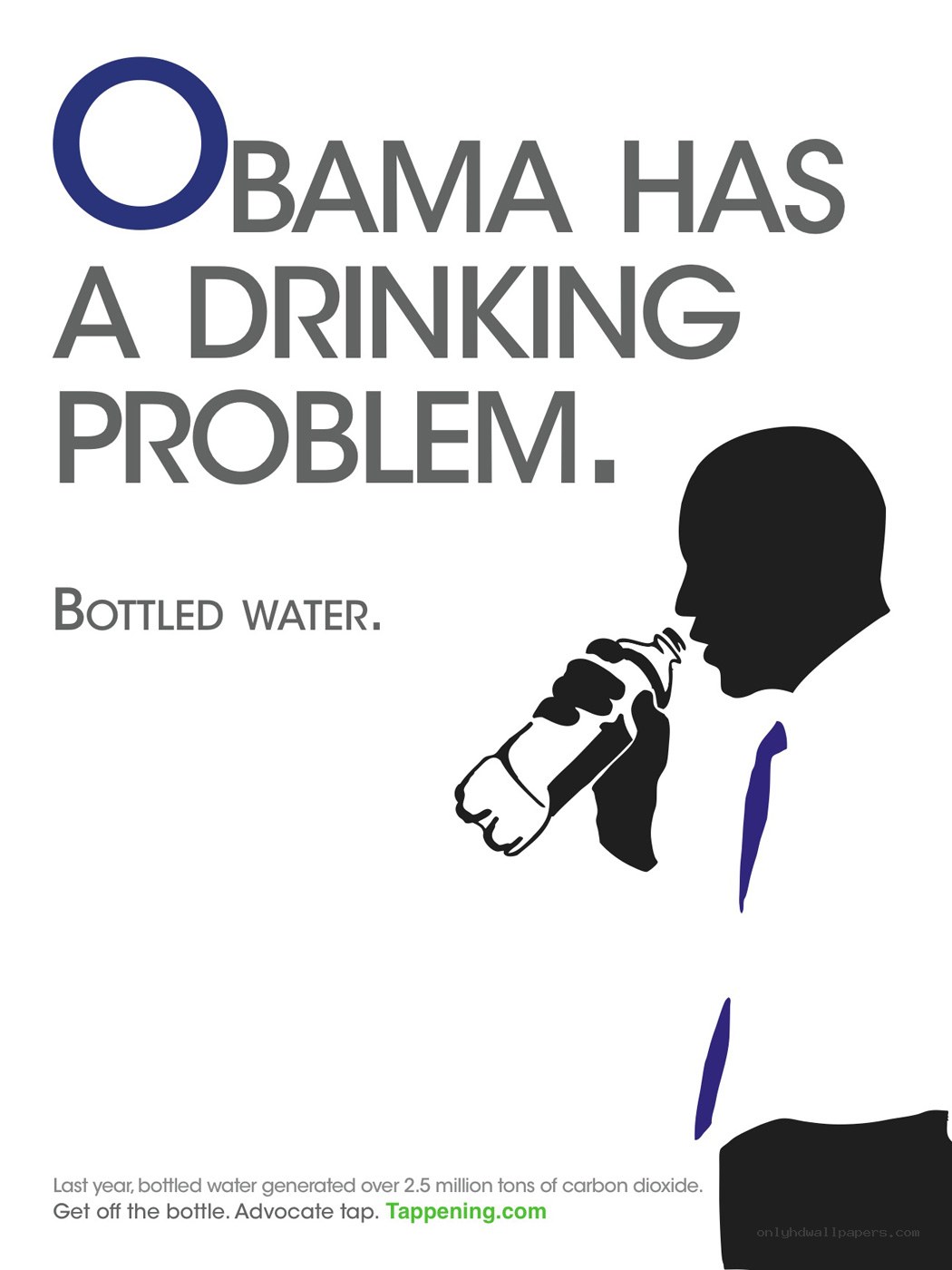 Obama drinking water ad