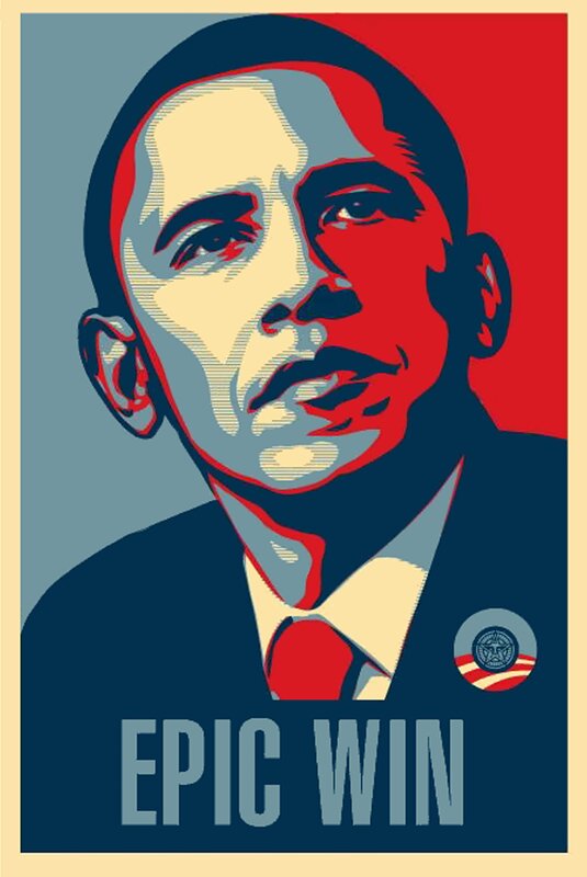 Obama epic win poster