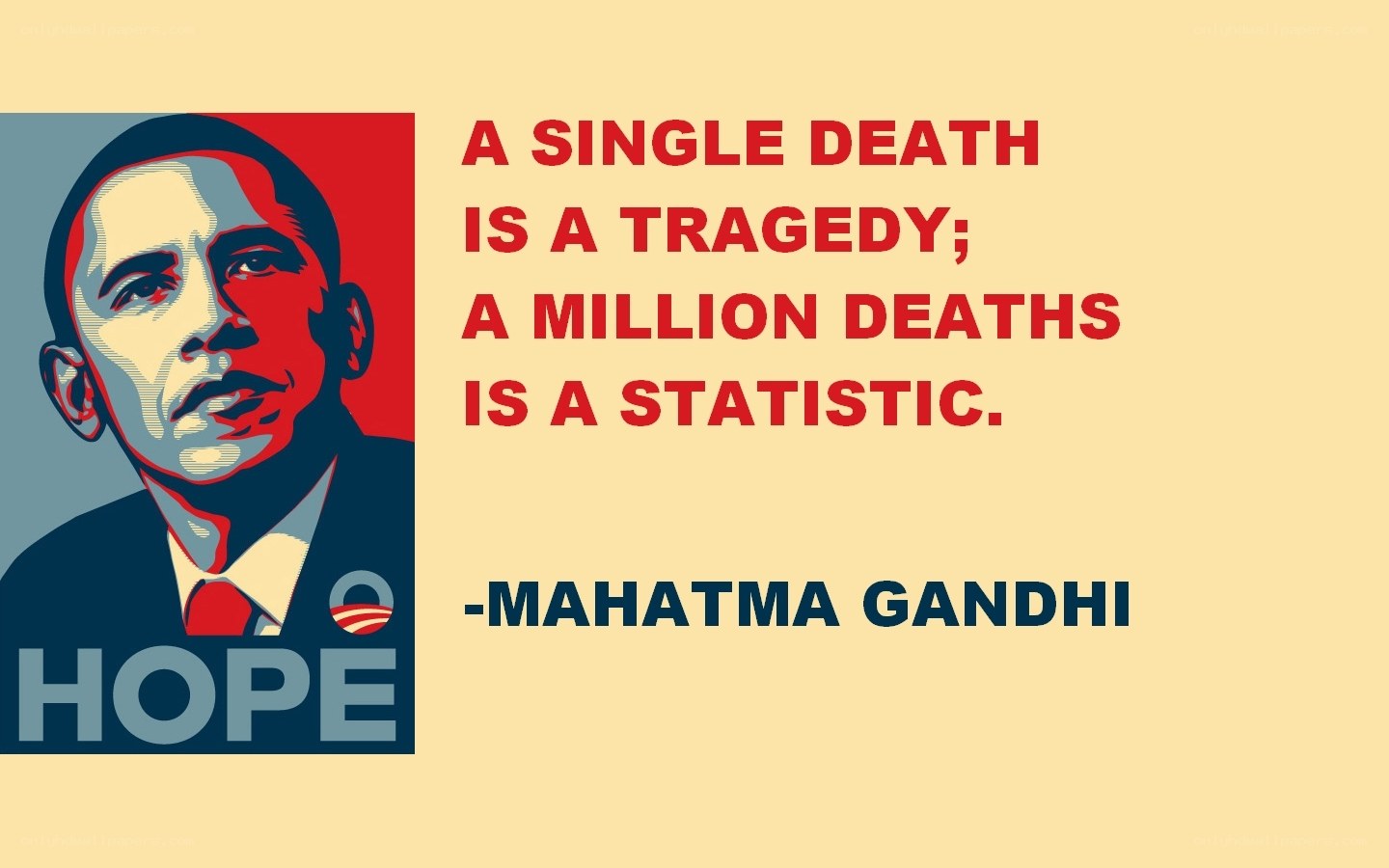 Obama Hope poster with quote