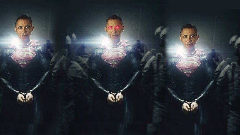 Obama in Superman Suit