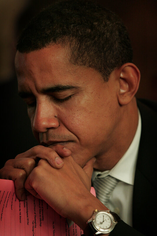 Obama in thought