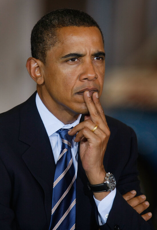 Obama in thought