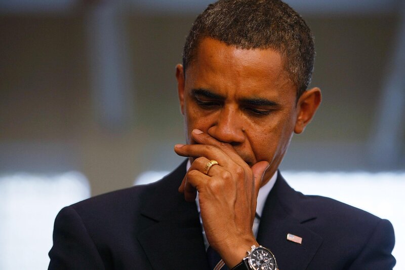 Obama in thought