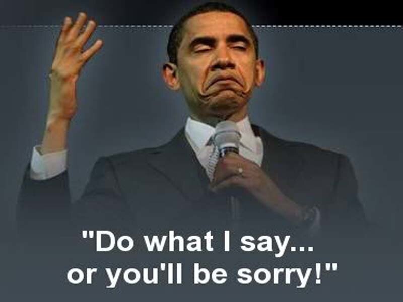 Obama meme with quote