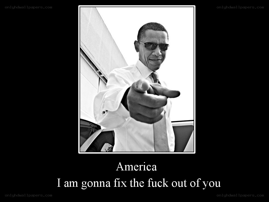 Obama pointing at America