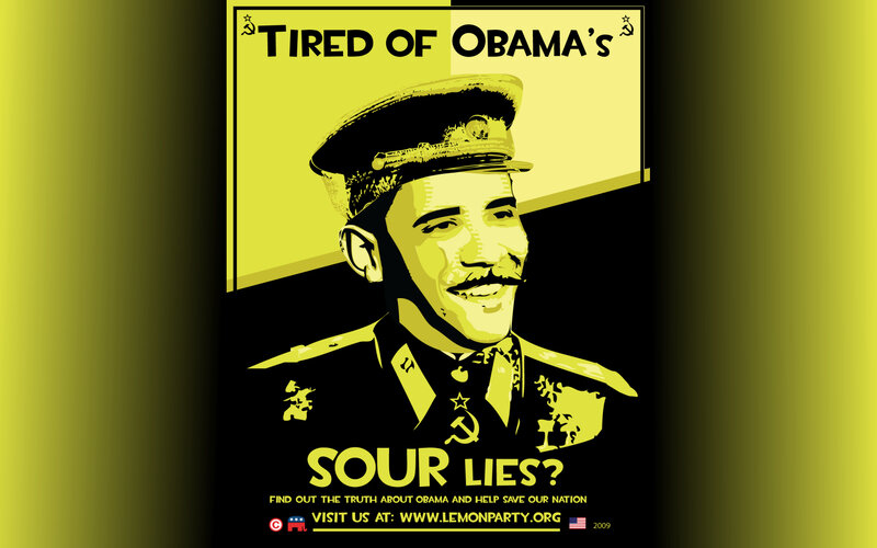 Obama political poster