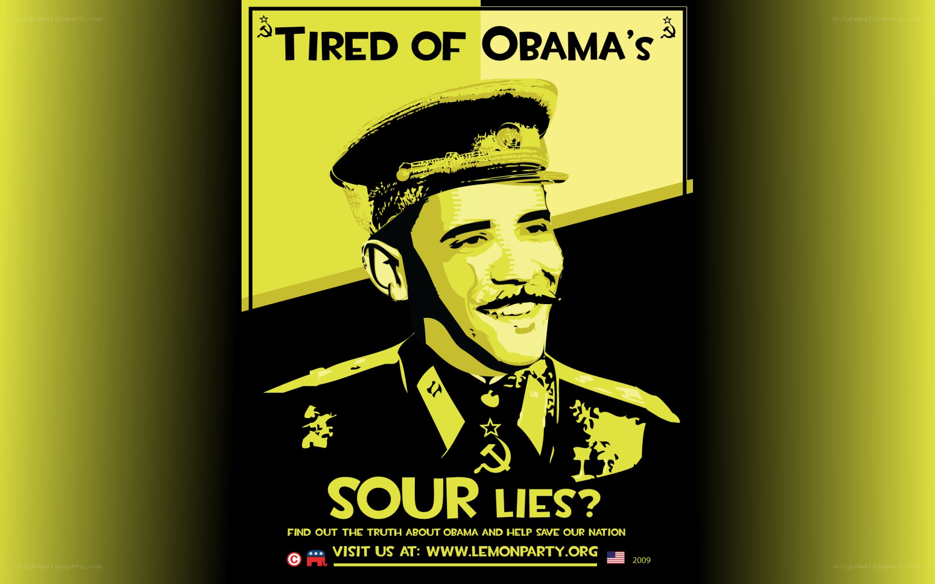 Obama political poster