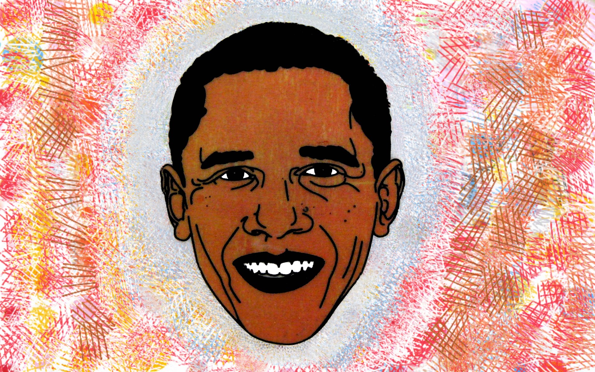 Obama portrait illustration