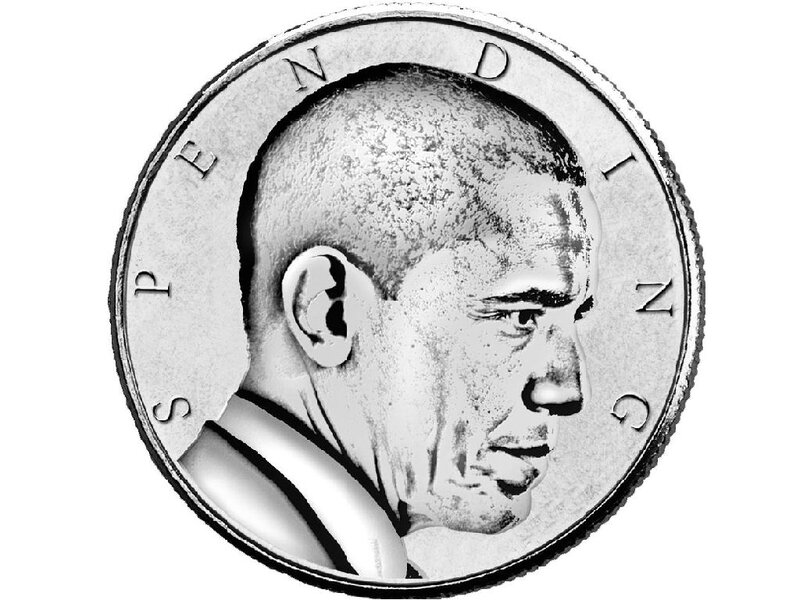 Obama Profile on Coin