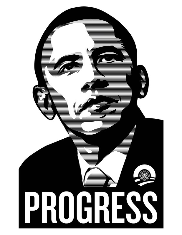 Obama progress poster
