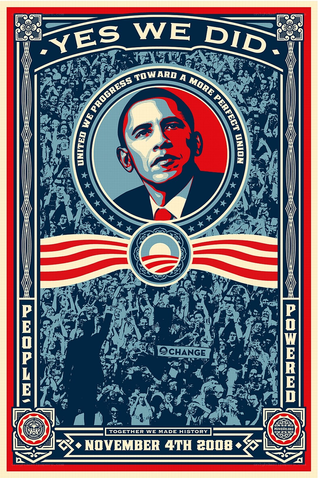Obama victory poster