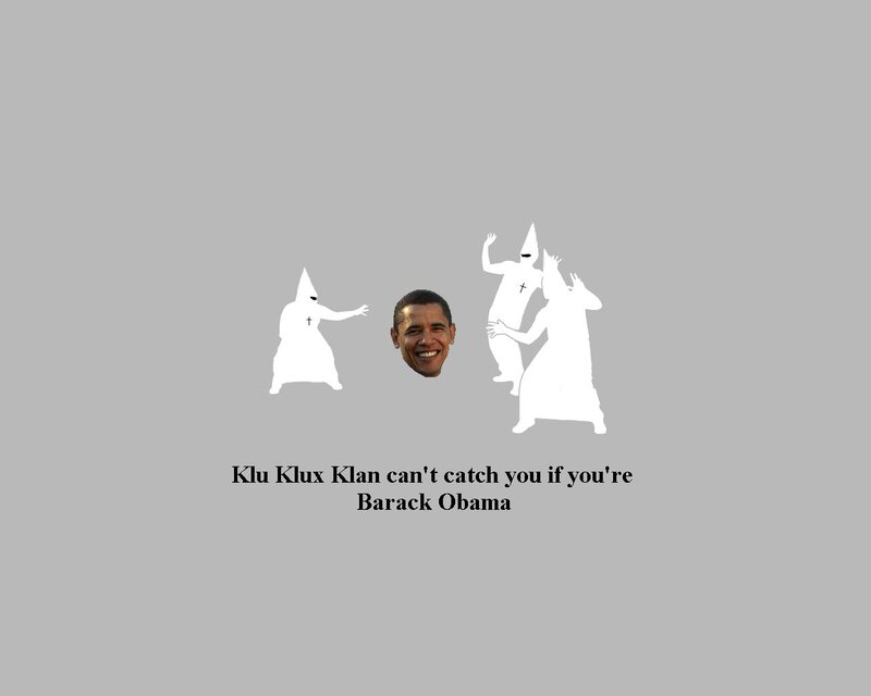 Obama vs KKK meme
