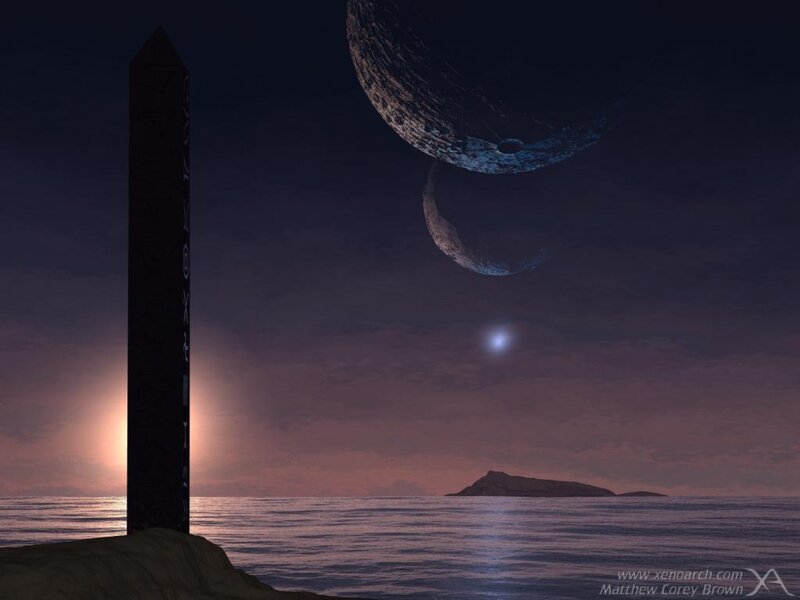 Obelisk on Alien Shore