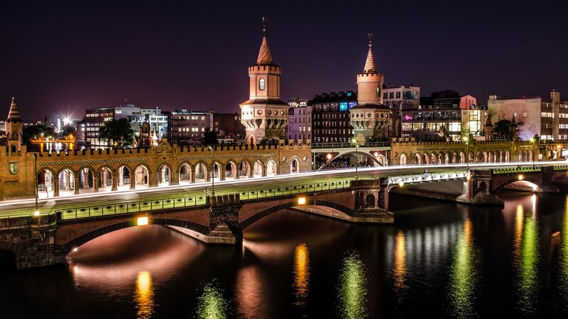 Oberbaum Bridge at Night